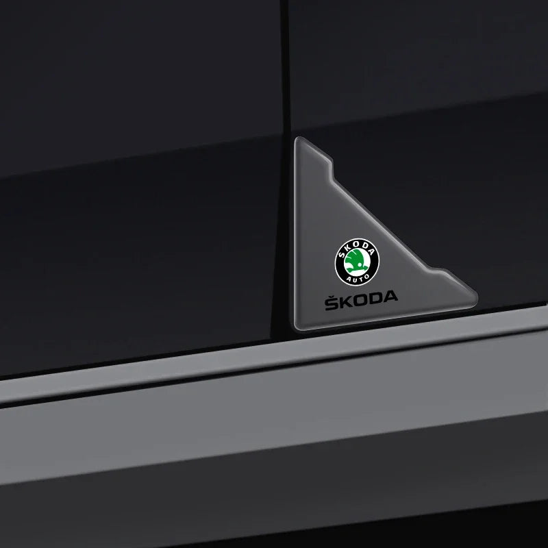 2pcs Car Door Corner Protection Sticker Anti-Collision Protector For Skoda Yeti VRIS Octavia a5 a7 Karoq Kamiq Fabia Kodiaq
