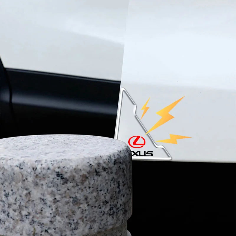 2pc Car Transparent Protective Cover Door Corner Cover Anti-collision Sticker For Lexus CT200H RX200T GX470 RX440H Auto Interior