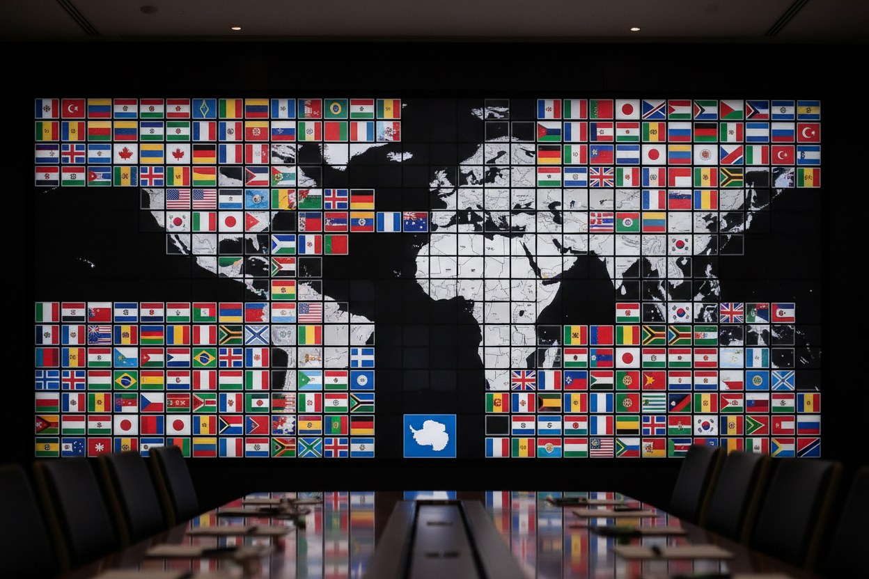 all countries flag in one image