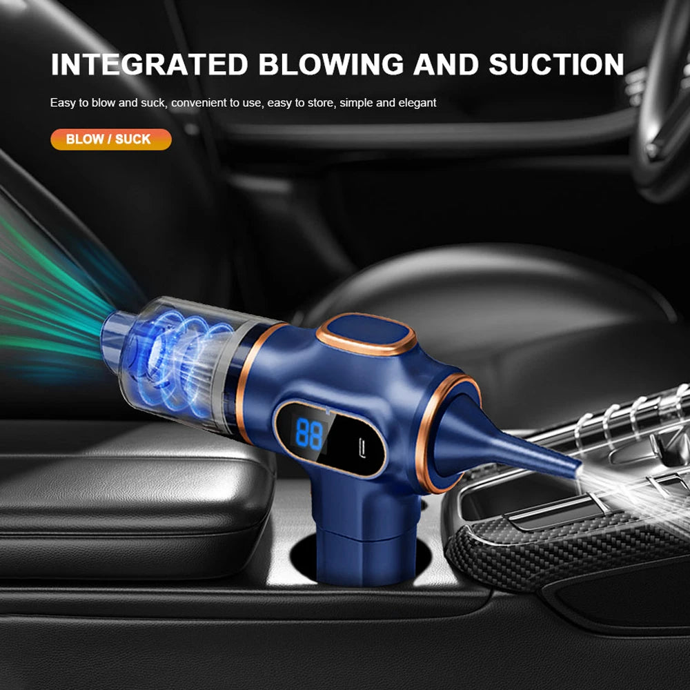 Wireless Car Vacuum Cleaner 9998700PA High Power Mini Cleaning Machine Strong Suction USB Handheld Portable Wireless Cleaner