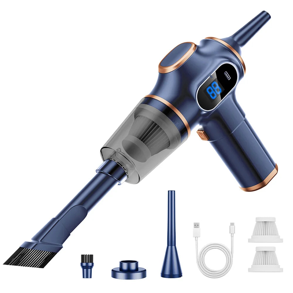 Wireless Car Vacuum Cleaner 9998700PA High Power Mini Cleaning Machine Strong Suction USB Handheld Portable Wireless Cleaner