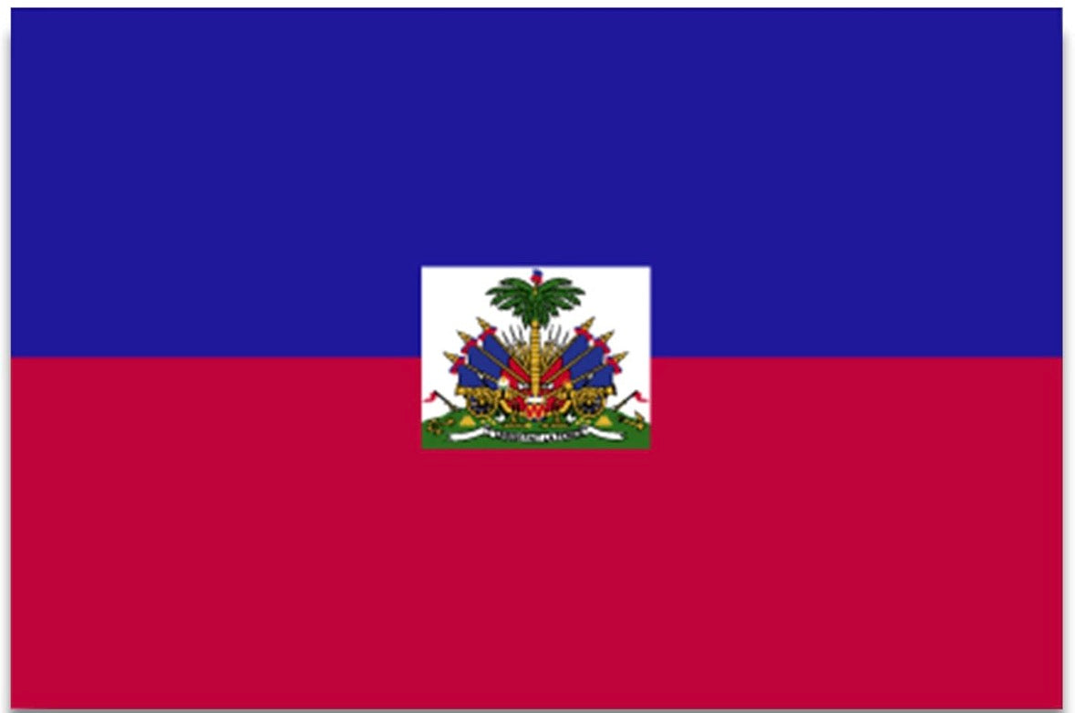 Haiti Haitian Flag Car Magnet Decal, 4x6 Inches, Heavy Duty Automotive Magnet for Car, Truck SUV