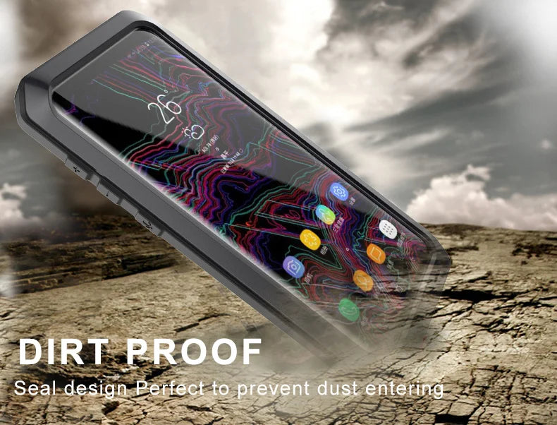 For Samsung Galaxy S24 S23 S22 S21 Ultra S10 S20 Plus Note 20 10 Luxury Armor Metal Heavy Duty Protection Case Shockproof Cover