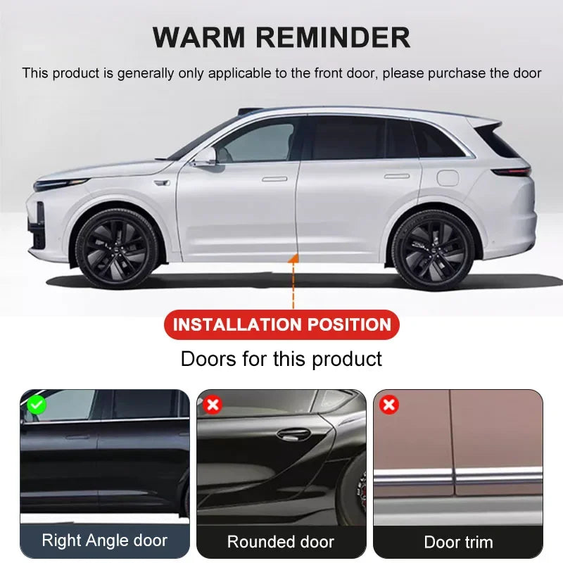 2pc Car Transparent Protective Cover Door Corner Cover Anti-collision Sticker For Lexus CT200H RX200T GX470 RX440H Auto Interior