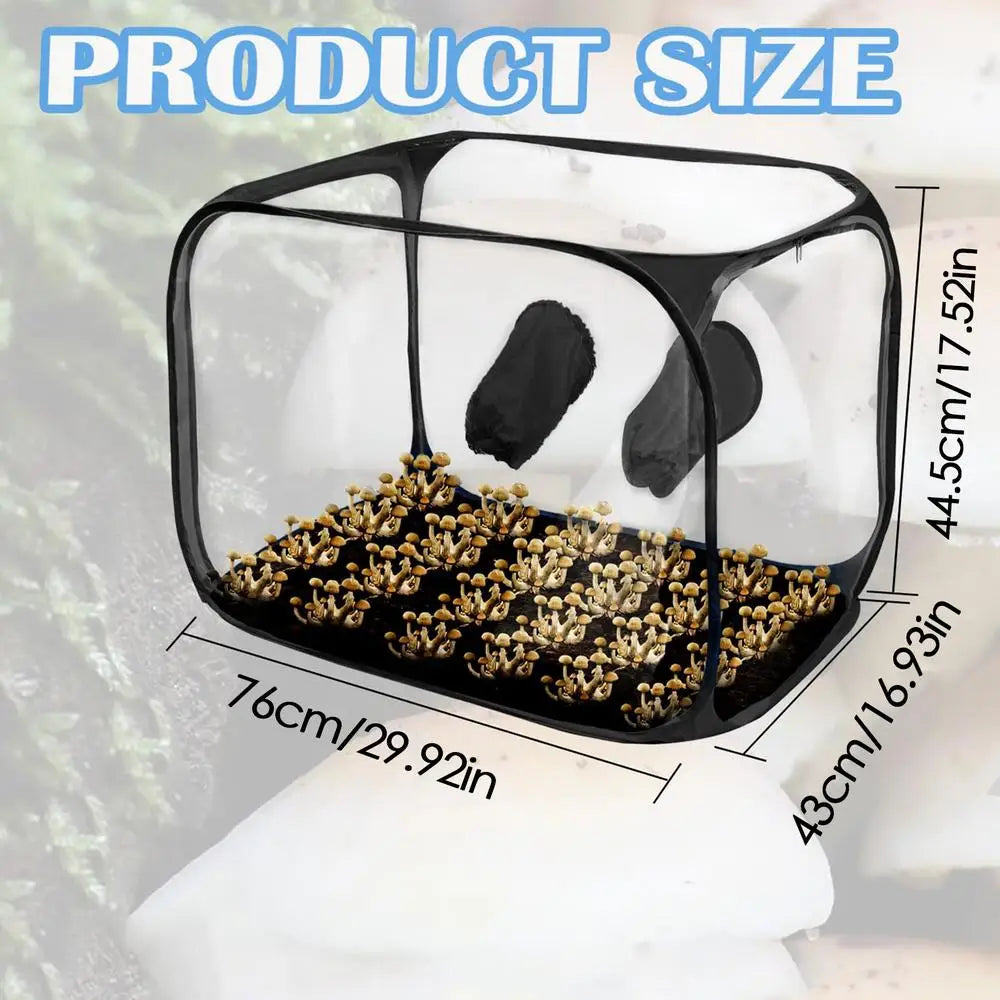 Mushroom Planting Bags Still Air Box For Mushroom Propagation Stations Tent Portable Foldable Transparent Visible Planting Box