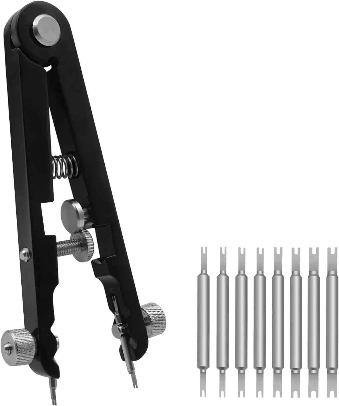 Watch Spring Bar Plier Tool Set Watchband Pliers with 10 Pins Watch Wrist Ban Repair Remove Tool Spring Plier Tweezer