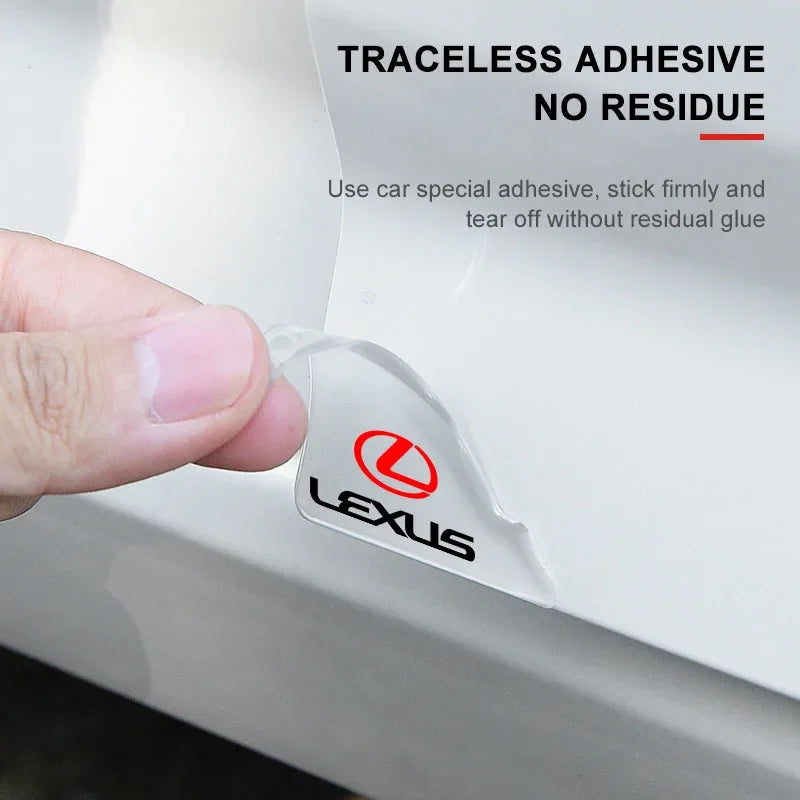 2pc Car Transparent Protective Cover Door Corner Cover Anti-collision Sticker For Lexus CT200H RX200T GX470 RX440H Auto Interior