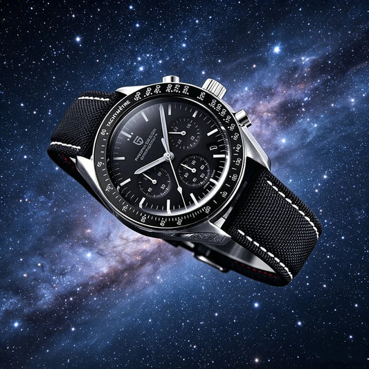 2026 New PAGANI DESIGN V6 Moon Men's Watcher Chronograph Quartz Watch Men Luxury AR Sapphire Ceramic Bezel Waterproof Luminous