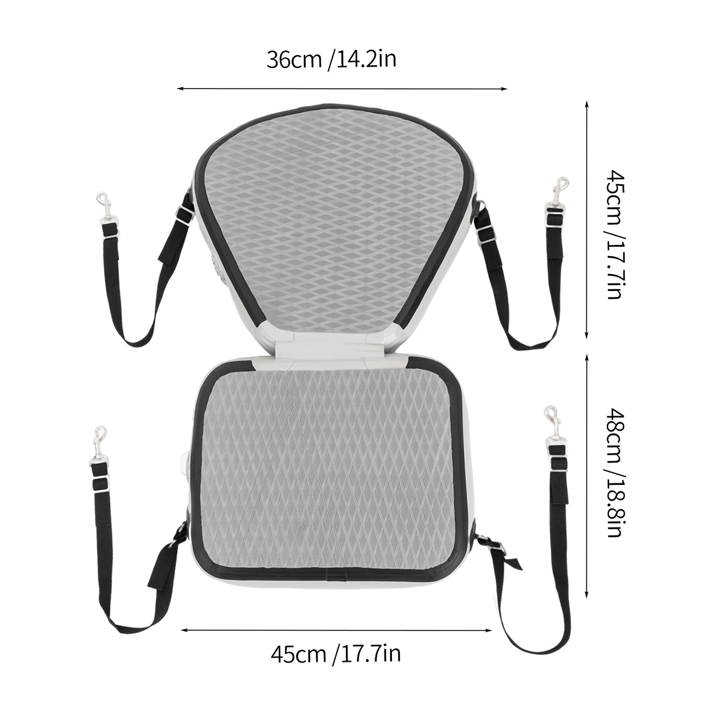 EVA Padded Kayak Seat Kayak Seats, Thicken Seat Cushion for Kayak, Grey New