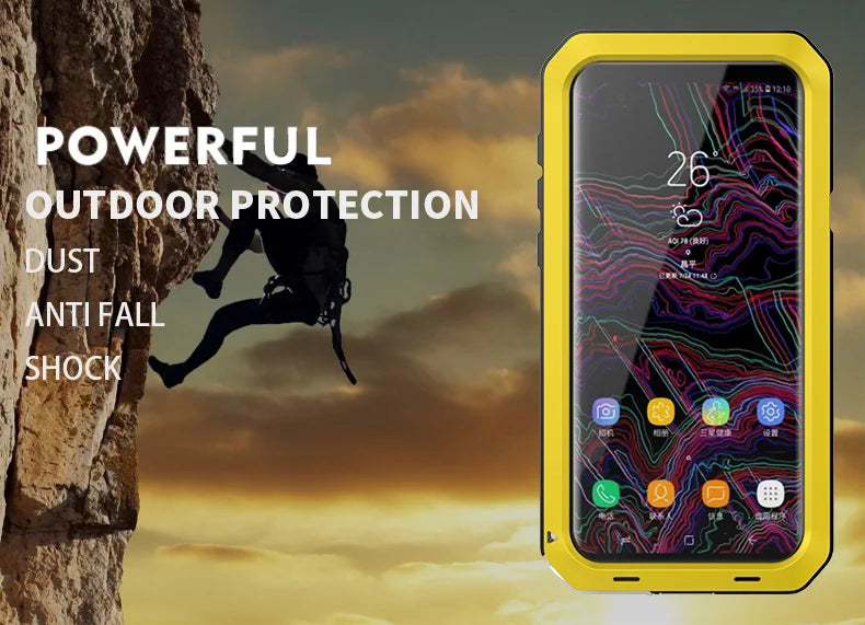 For Samsung Galaxy S24 S23 S22 S21 Ultra S10 S20 Plus Note 20 10 Luxury Armor Metal Heavy Duty Protection Case Shockproof Cover