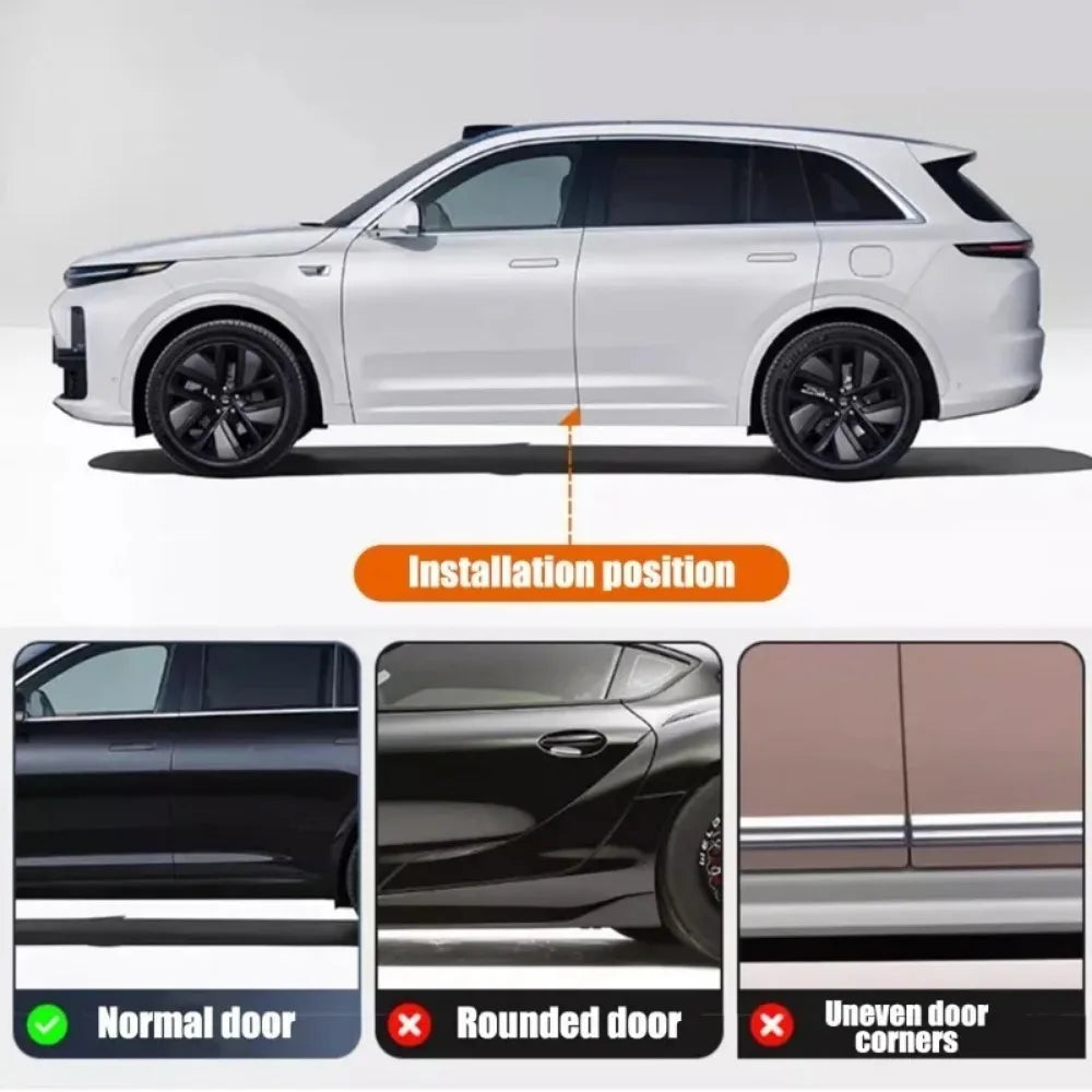 2pcs Car Door Corner Anti-Collision Protector Cover Carbon Fiber Door Corner Silicone Anti-Scratch Anti-bump Protection Stickers