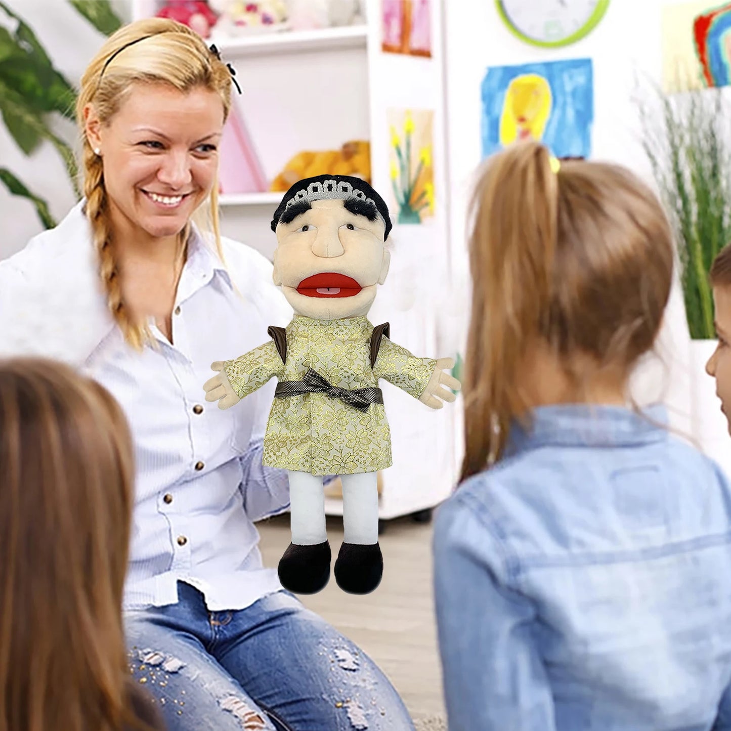 Game Peripheral Hand Puppets Cute Prank Plush Toy for Children Boys and Girls Role-Playing Preschoolers