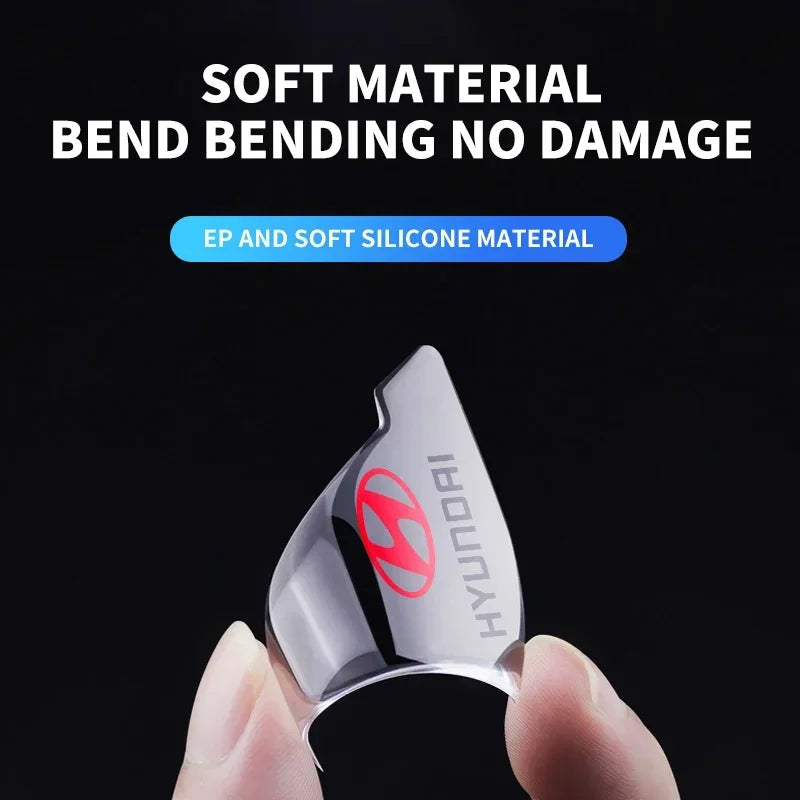 2PCS Transparent Car Door Corner Anti-collision Covers Stickers For Hyundai Tucson Solaris I30 Creta Ix35 I40 IX20 Veloster