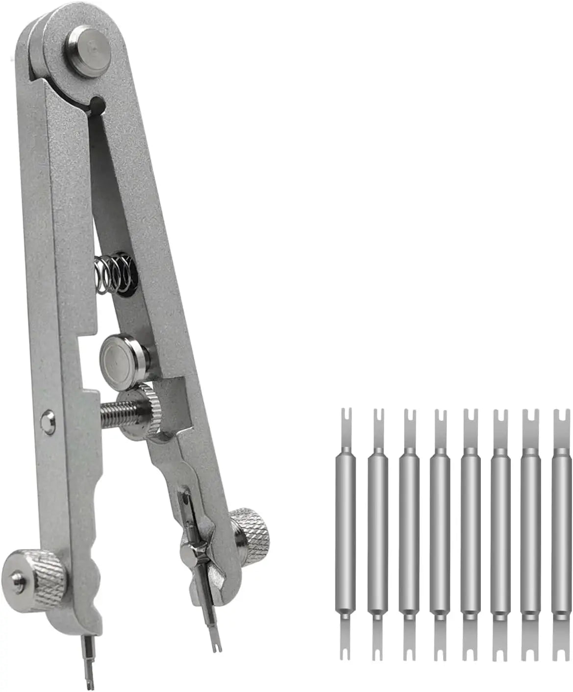 Watch Spring Bar Plier Tool Set Watchband Pliers with 10 Pins Watch Wrist Ban Repair Remove Tool Spring Plier Tweezer