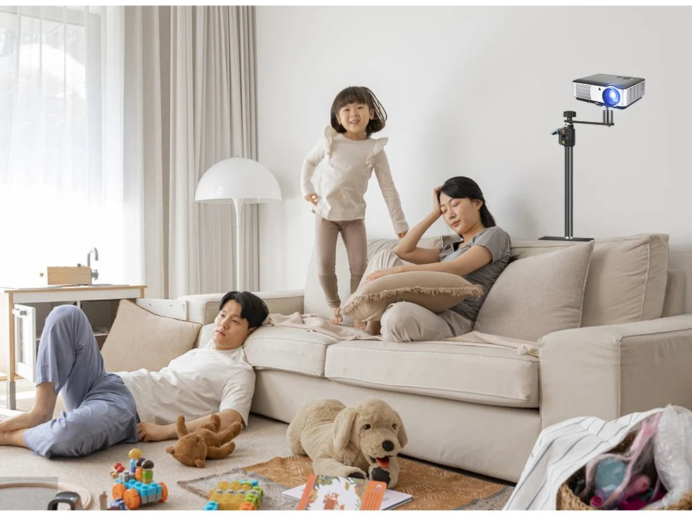 SH Triangle Projector Stand Suit For Bed Sofa Table Easy Use And Store For Ring Light,Video Shooting With Gooseneck