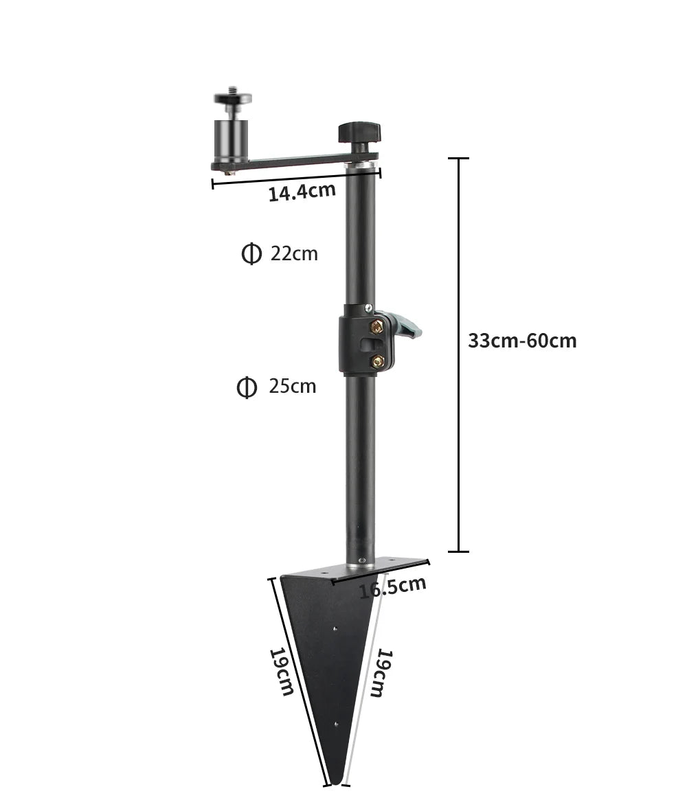 SH Triangle Projector Stand Suit For Bed Sofa Table Easy Use And Store For Ring Light,Video Shooting With Gooseneck