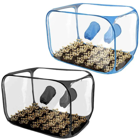 Mushroom Planting Bags Still Air Box For Mushroom Propagation Stations Tent Portable Foldable Transparent Visible Planting Box