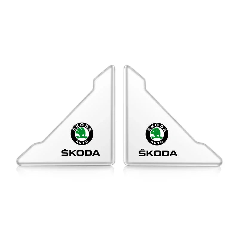 2pcs Car Door Corner Protection Sticker Anti-Collision Protector For Skoda Yeti VRIS Octavia a5 a7 Karoq Kamiq Fabia Kodiaq