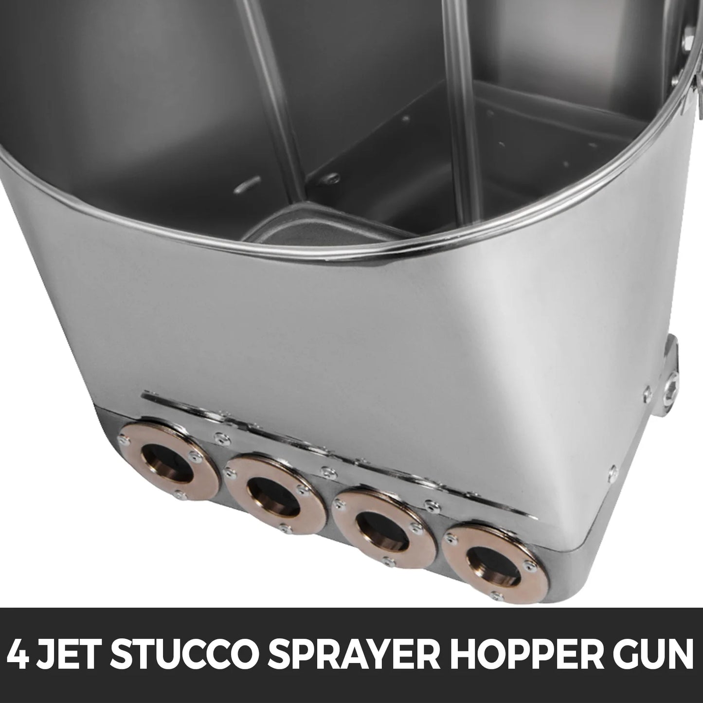 SucceBuy Spray Gun for Painting Walls Ceilings Cement Mortar Sprayer Plaster Hopper Gun 4 Jet Hopper Ladle Construction Tool