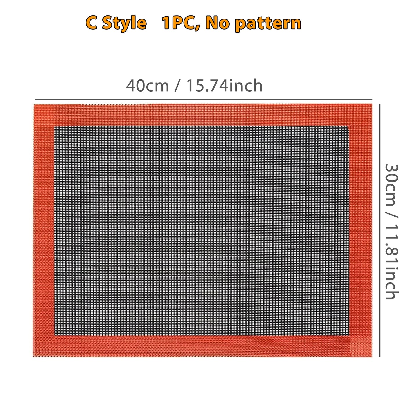 1PC Perforated Silicone Baking Mat, 2 Sides with Puff & Round Patterns, Reusable Non-stick Oven Liner, for Cookies Macaron Bread