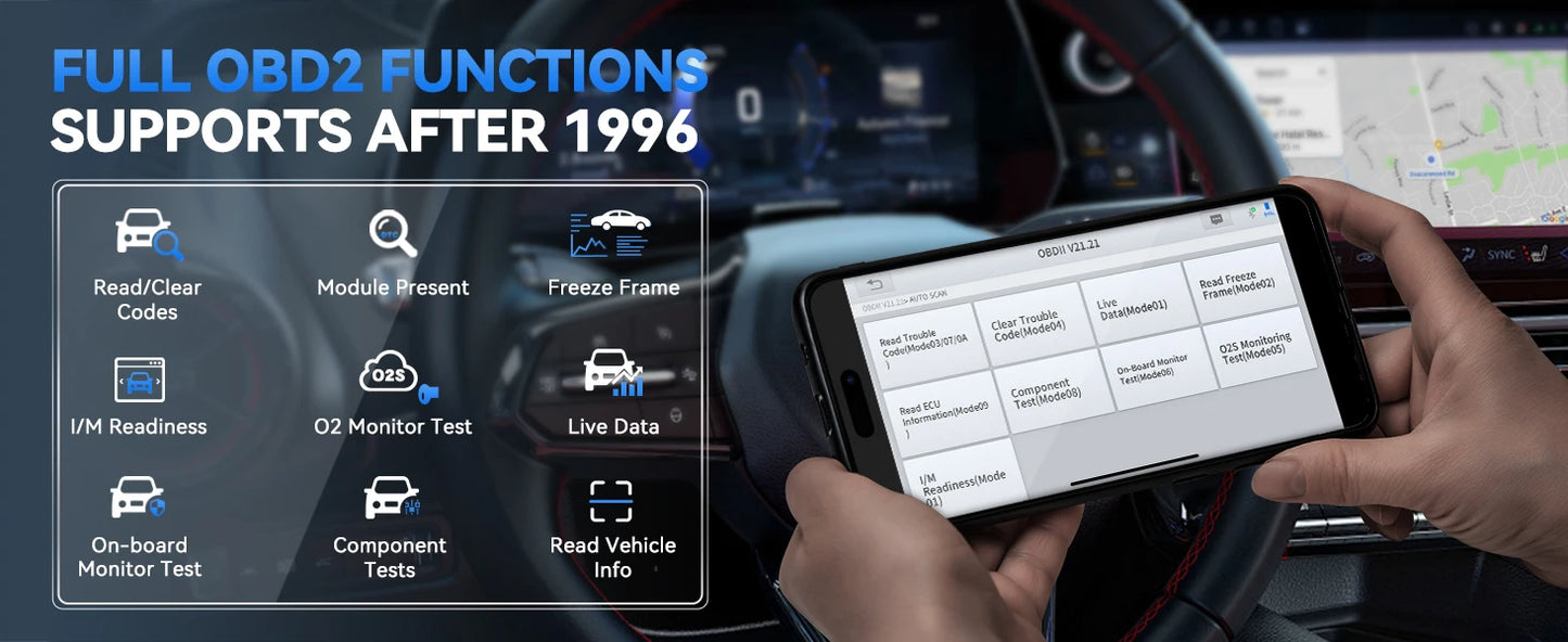 XTOOL Anyscan A30D Wireless automotive Scanner Lifetime Free Update Bidirectional Car OBD2 Code Reader with 19 Resets FCA CAN FD
