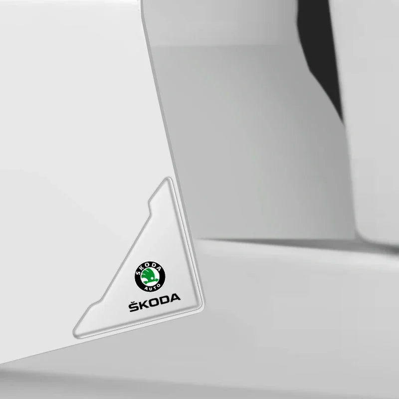 2pcs Car Door Corner Protection Sticker Anti-Collision Protector For Skoda Yeti VRIS Octavia a5 a7 Karoq Kamiq Fabia Kodiaq